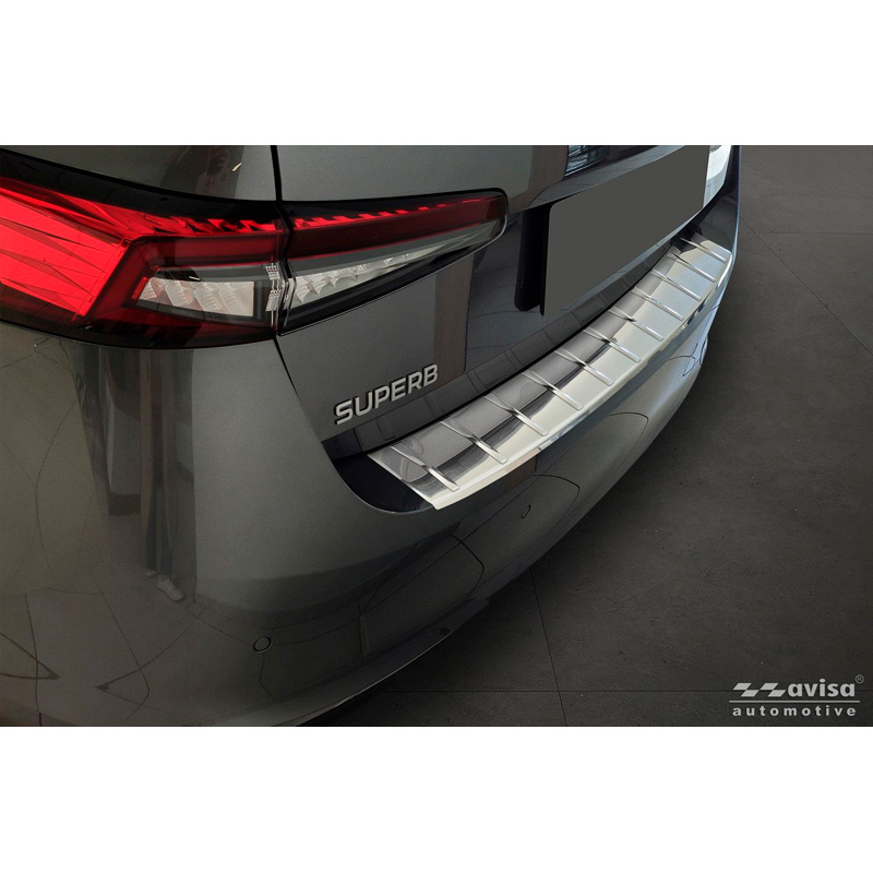 Avisa RVS Achterbumperprotector  Skoda Superb IV Liftback 2024- - Zilver
