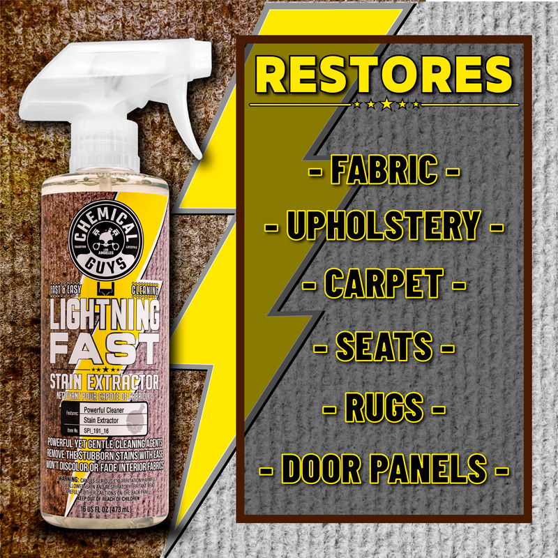 Chemical Guys Lightning Fast Carpet & Upholstery Stain Extractor (473ml)