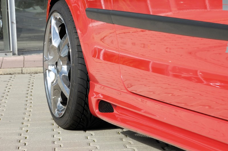 Zijskirts VW Polo 9N Rieger met uitsnede