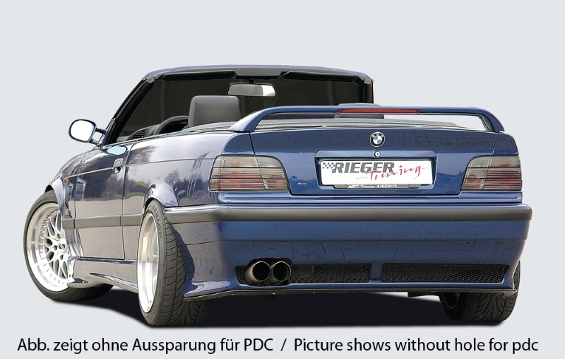 Achterbumper BMW E36 Niet compact Rieger(Met PDC)