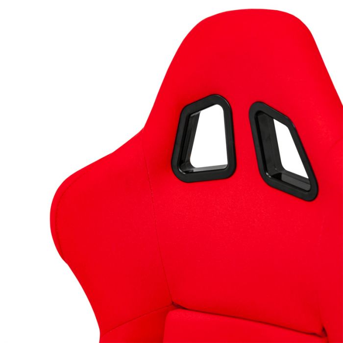Sportstoel 'RR' - Rood - Vaste polyester rugleuning - incl. sledes