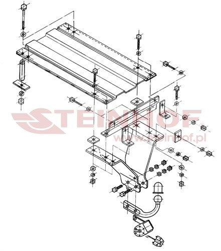 Trekhaak Opel Omega A 4D 08/1986-03/1994