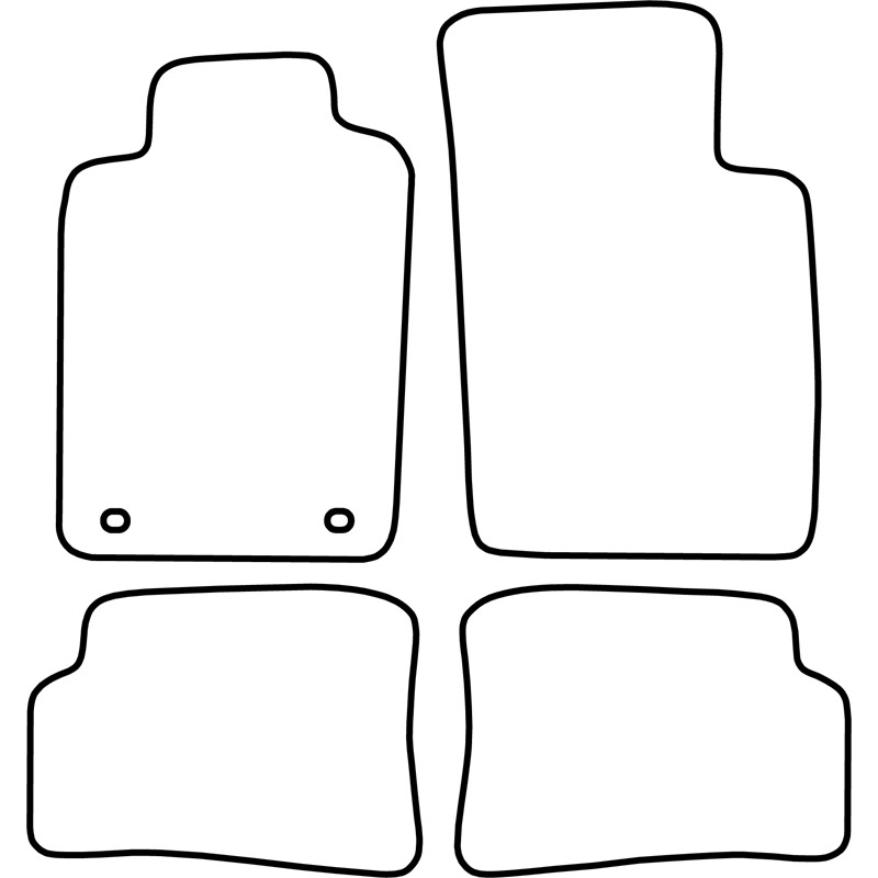 Automatten Velours  Renault Megane coupe 1996-2002