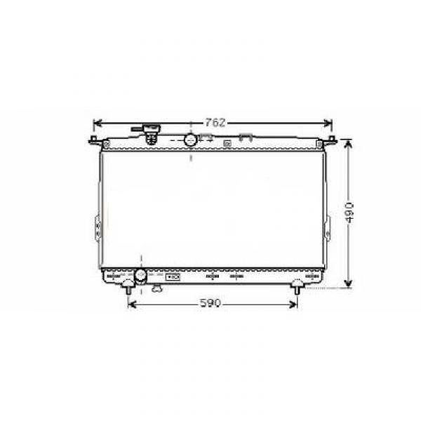 Radiator HYUNDAI SONATA 98->> 2.0/2.5 V6 24V/2.7 V6