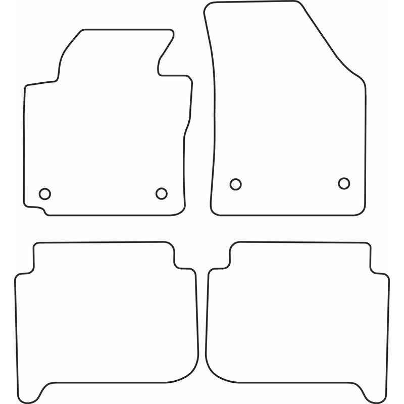 Automatten  Volkswagen Touran 2007-2015 (5-Personen)
