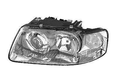 koplamp, H1+H7, elektr verstelb, rechts, 10/2000-Audi A3, 1996-2