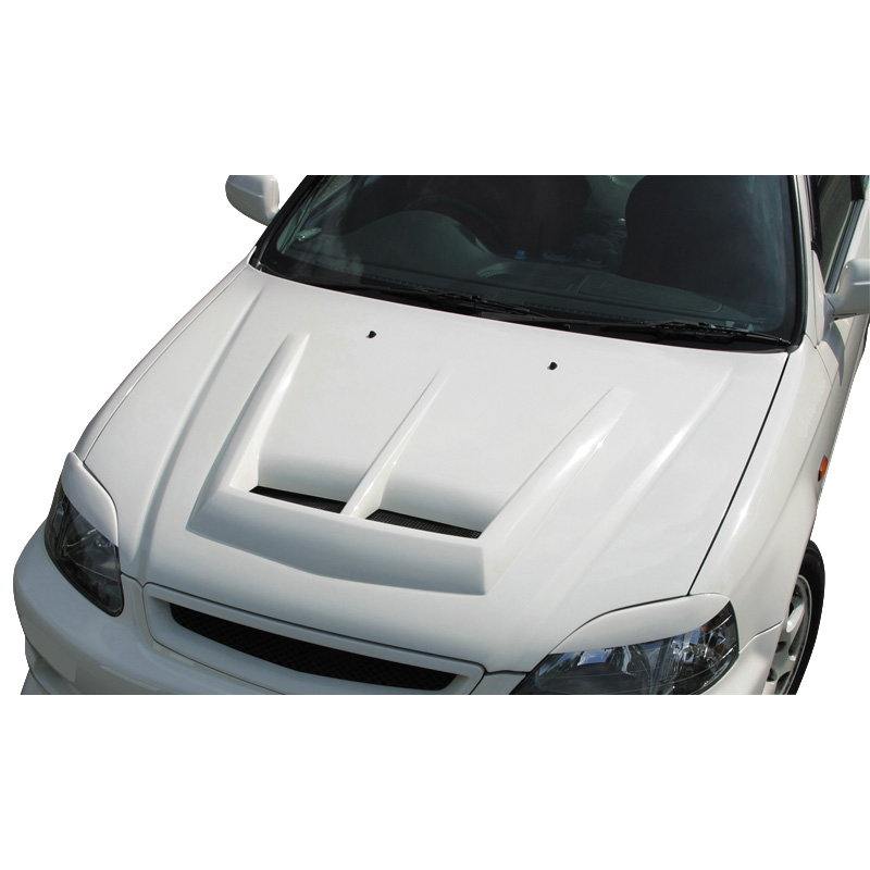 Chargespeed Motorkap  Honda Civic EK 2/3/4-deurs 1996-2001 + Luchtinlaten (FRP)