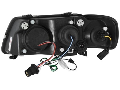 Koplampen passend voor Audi A3 8L 96-00 LED Devil Eyes DRL look Chroom