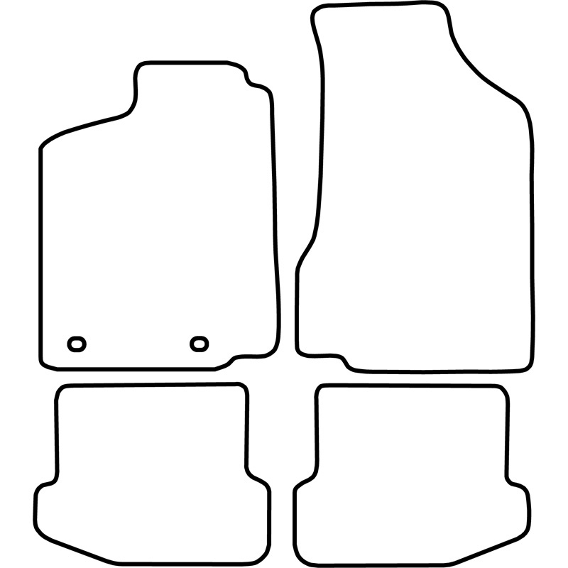 Automatten Velours  Volkswagen Polo 6N 1994-1999