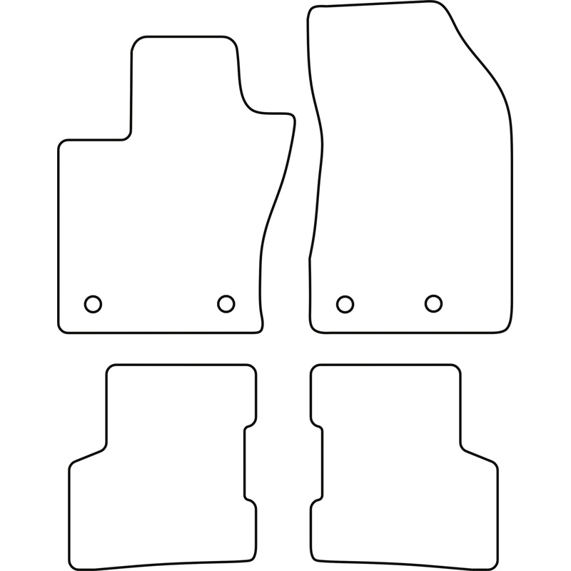 Automatten Velours  Jeep Renegade 2014-