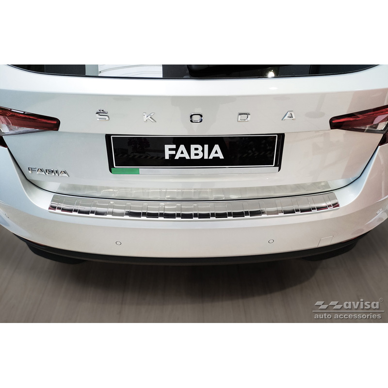 RVS Achterbumperprotector  Skoda Fabia IV Hatchback 2021- 'Ribs'