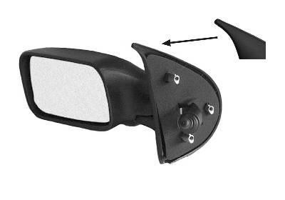 spiegel, bol glas, 3 drs, rechts Fiat Punto, 1993-1999
