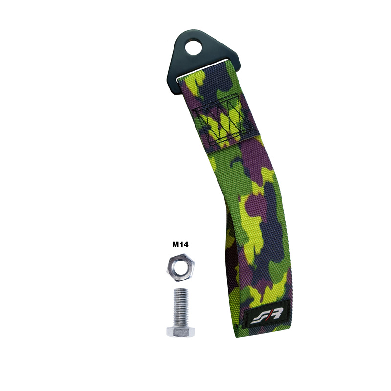 Simoni Racing Sleepoog-Gordel - Groen Camo - max. 3000kg - Lengte 28cm