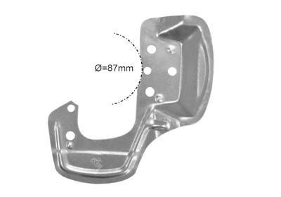 stofschild, 87mm, links Opel Corsa B, 1993-2000