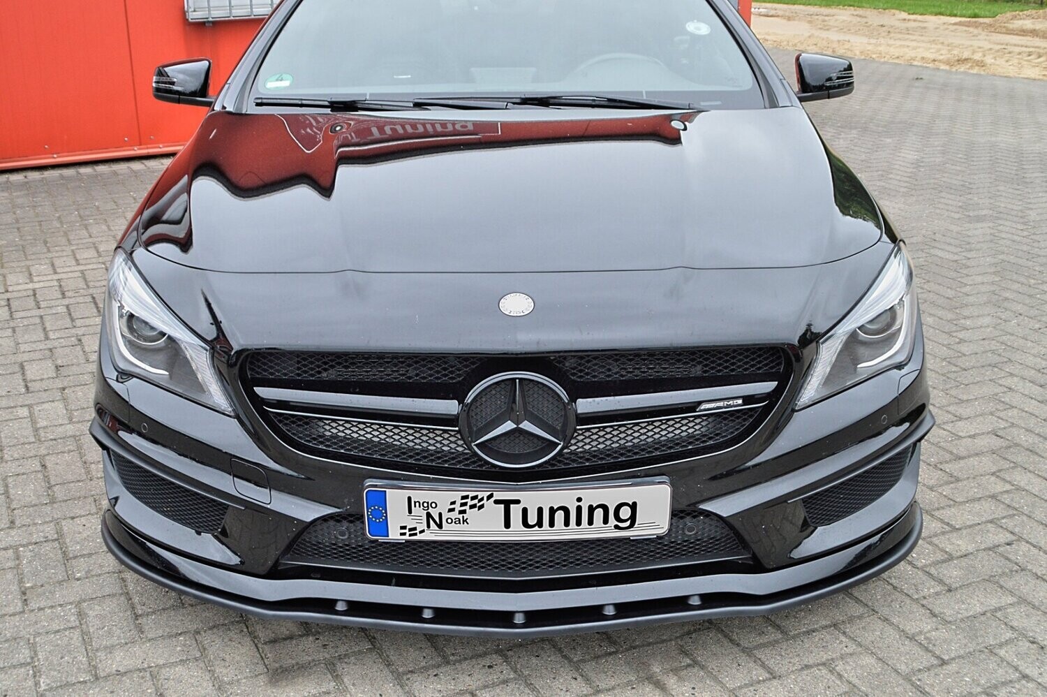 Voorspoilerlip Mercedes CLA 45AMG, C117 / 245G prefacelift 2012- 2015-