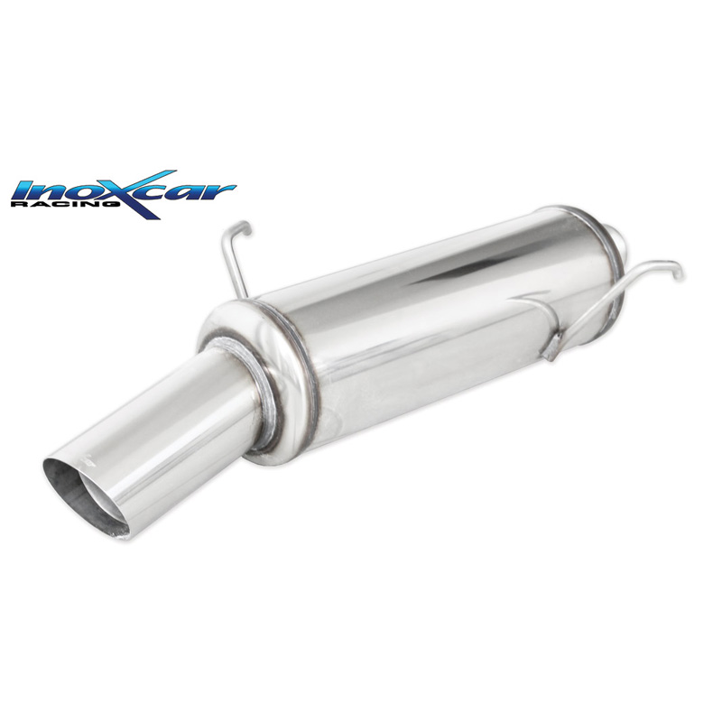 100% RVS Sportuitlaat  Peugeot 206 1.1 60pk -2000 1x90mm Rally
