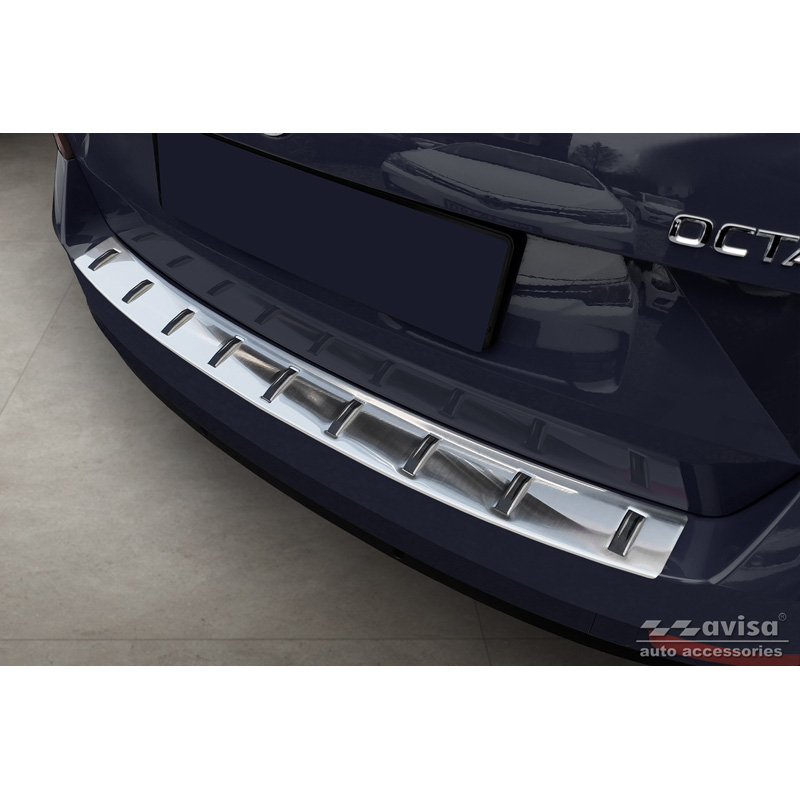 RVS Achterbumperprotector  Skoda Octavia III Combi Facelift 2017-2020 'STRONG EDITION'