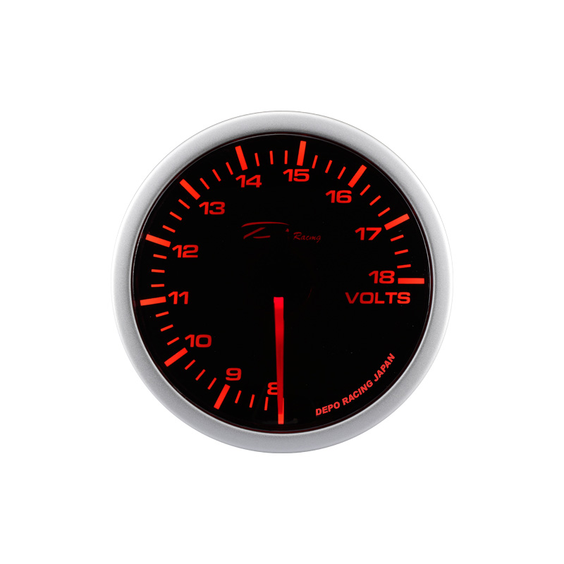 Depo Racing WA-Series Instrument - Voltage 8-18V - 52mm