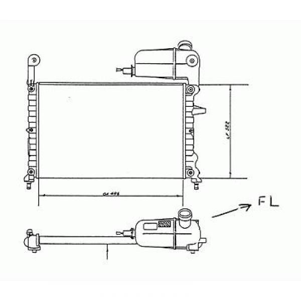 Radiator TIPO 88-95 496x322x22 1.6/1.4