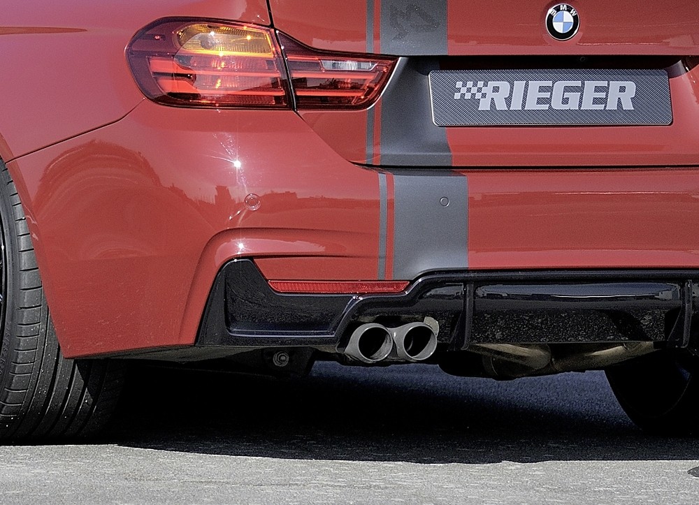 Achterbumper aanzet BMW dubbele uitlaat links 4 serie F32/F33/F3