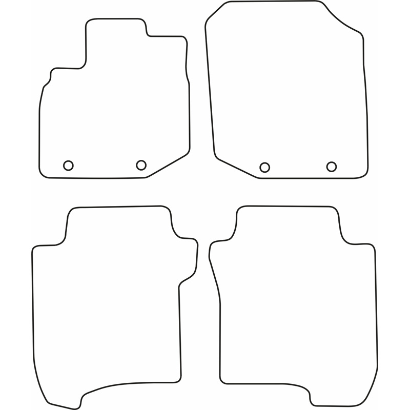 Automatten Velours  Honda Jazz 2008-2011
