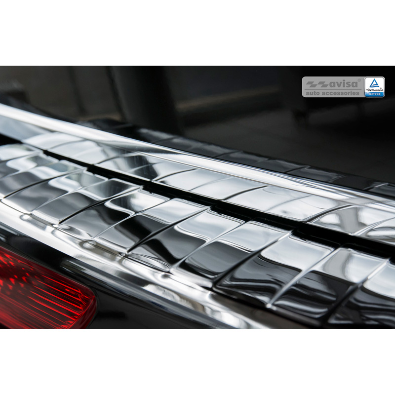 Chroom RVS Achterbumperprotector  Audi Q5 2008-2012 & 2012- 'Ribs'