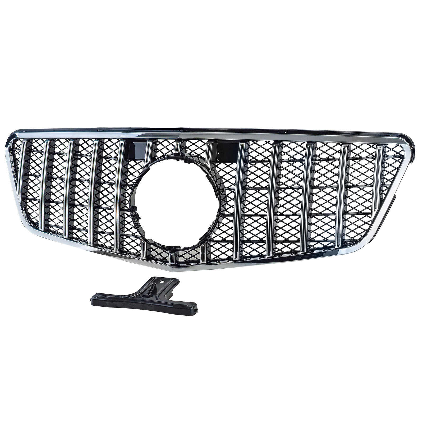 Grill Mercedes W212 S212 (2008-2013) GT-R Design Zwart/Chroom