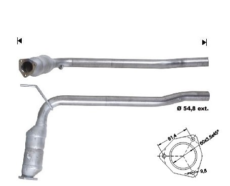 VW TRANSPORTER 2.5TD 2461 cc 65 Kw / 88 cv AYY Magnaflow CAT Bou