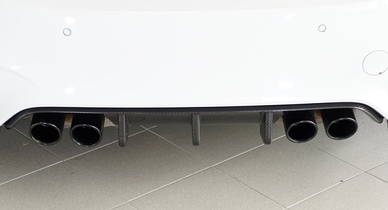 Achterbumper Diffusor Carbon Rieger BMW M4/M3 F82/F80 2014-