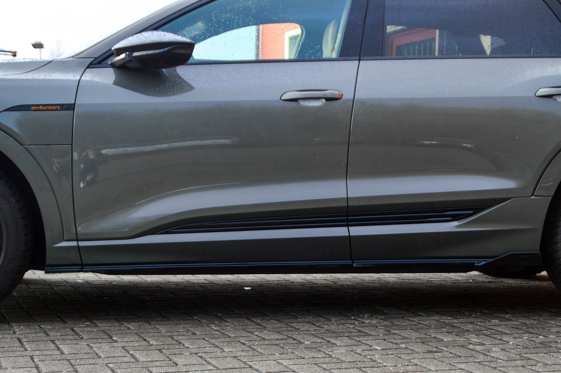 Zijskirts Audi E-Tron S-Line IN Tuning Glans Zwart