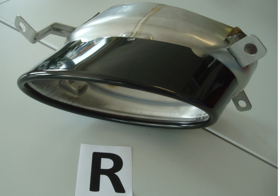 Uitlaat Sierstukken Audi A4 B8.5 Rieger 2012-2015 Avant/Sedan Zwart