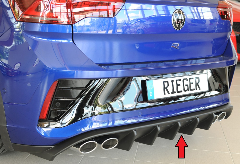 Achterdiffuser (for cars with hitch) VW T-Roc R (A1): 01.2022