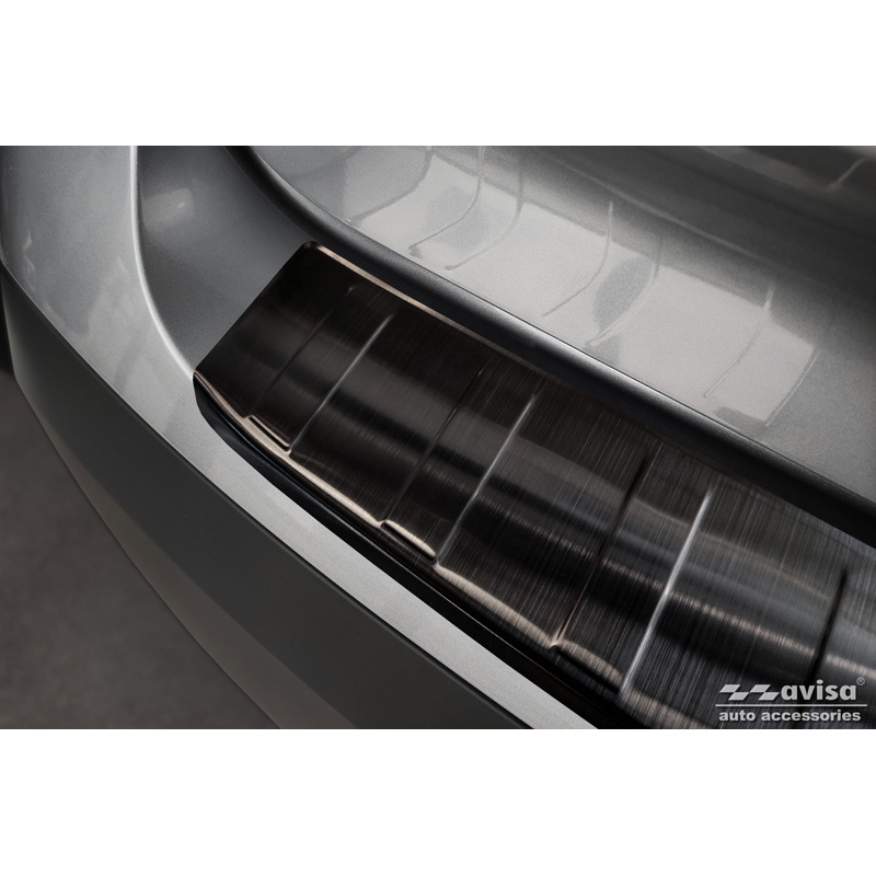 Zwart RVS Achterbumperprotector  Citroën C4/e-C4 III 2020- 'Ribs'