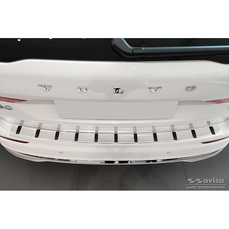 RVS Achterbumperprotector  Volvo XC60 II 2017-2021 & Facelift 2021- (incl. R-Design) 'STRONG EDITION'