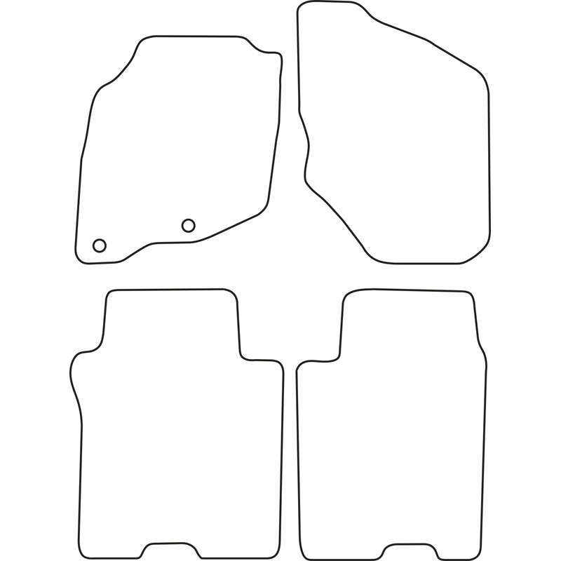 Automatten Velours  Honda Jazz 2002-2008