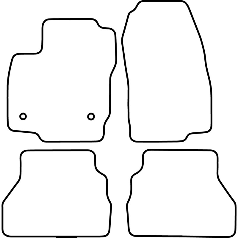 Automatten Velours  Ford B-Max 2012-2014