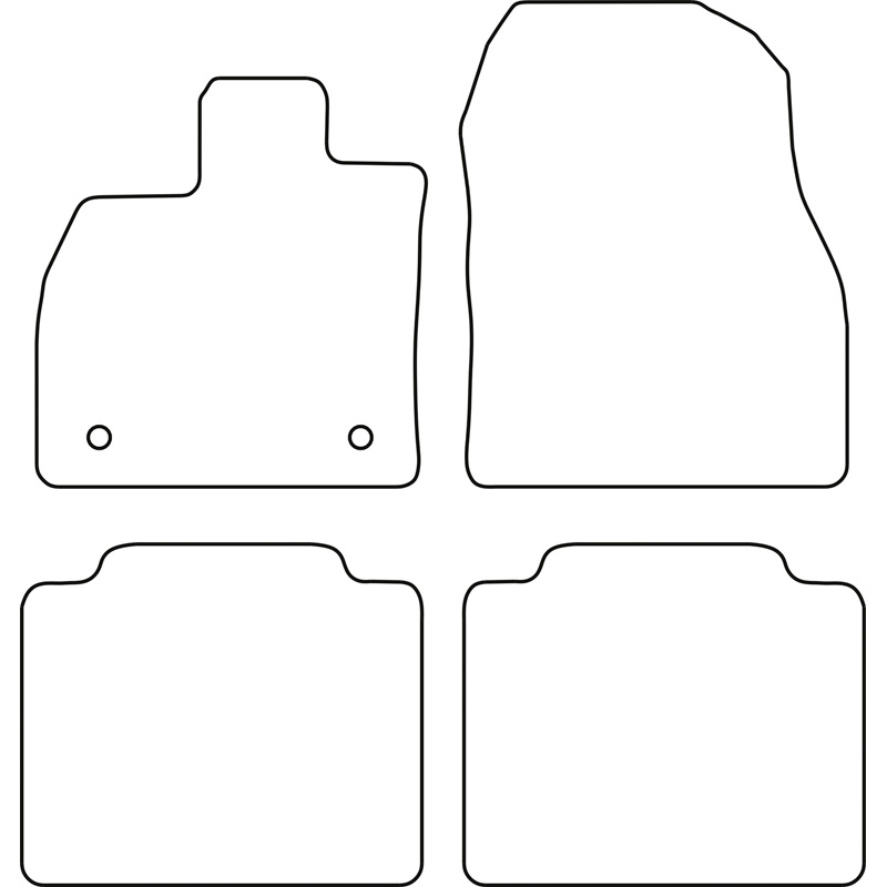 Automatten Velours  Toyota bZ4X (EA10) 2021-