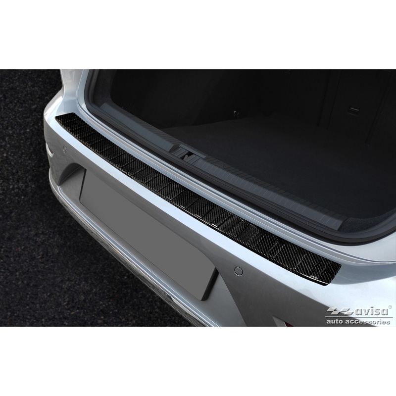 Echt 3D Carbon Achterbumperprotector  Volkswagen Arteon Shooting Brake incl. eHybrid 2020- 'Ribs'