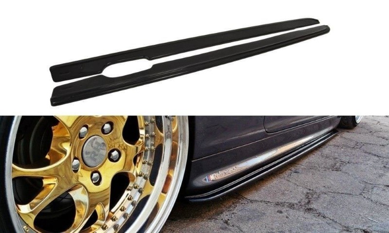 Zijskirts Diffusers BMW 3 E46 MPACK COUPE Glanzend Zwart