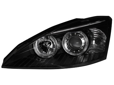Koplampen Ford Focus Angel Eyes 98-01 zwart