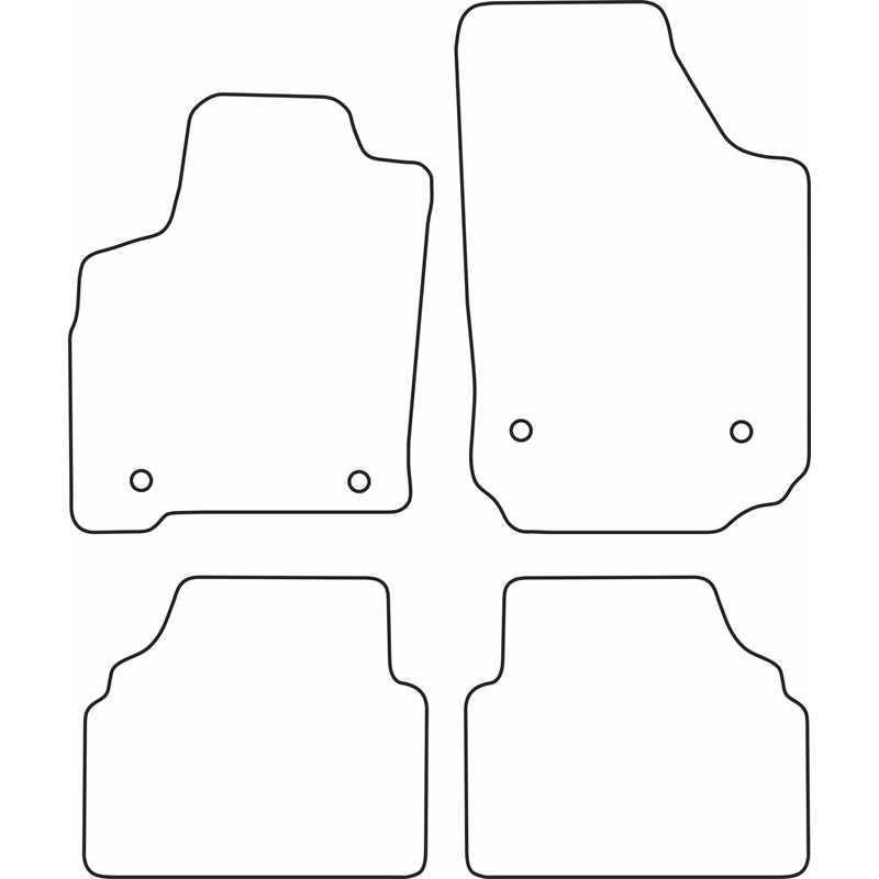 Automatten Velours  Opel Meriva A 2003-2010