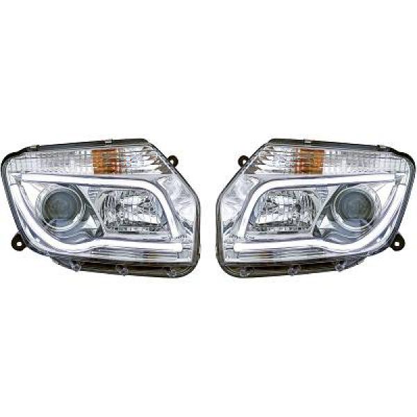 Koplampen Dacia Duster 11-14 chromee
