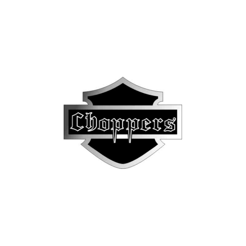 AutoTattoo Sticker Choppers 3D Chrome - 8,5 x 6,5cm