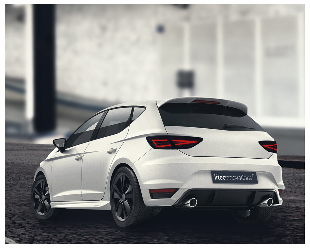 Achterlichten Seat Leon III 3 5F 12-20 zwart/smoke dynamisch voor LED