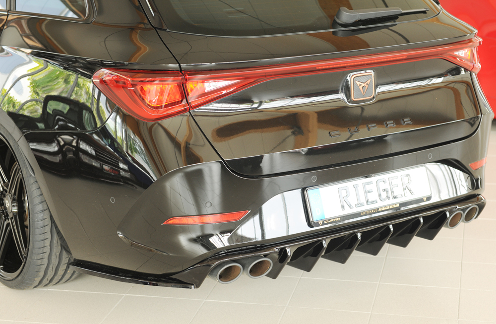 Achterzijdiffusers voor Originele Cupra León KL (06.24-) glans zwart