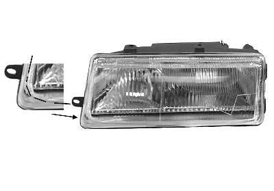 koplamp, Hella, H1+H1, rechts, 11/1995-Seat Toledo, 1991-1999