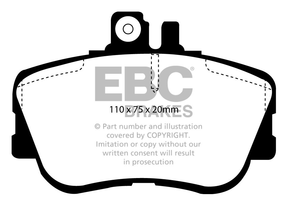 EBC Brakes MERCEDES C-Class (W202) C180 Sedan 96-2000 Remblokken