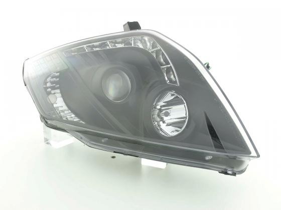 Koplampen Nissan 350Z devil eyes DRL-look zwart