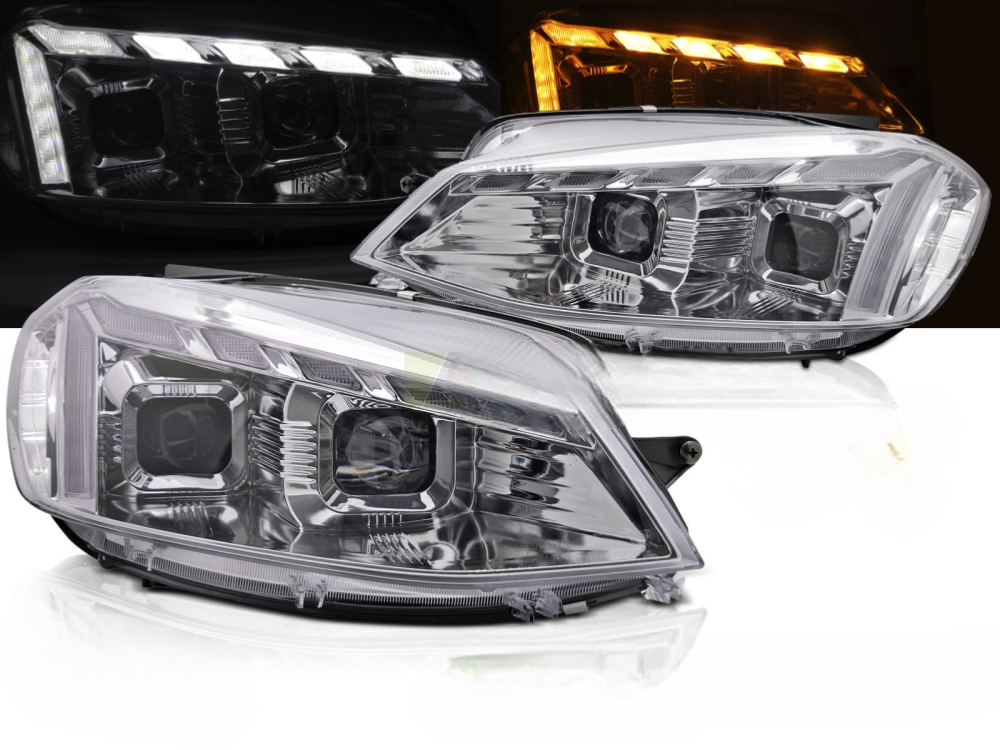 Koplampen VW Golf VII 17-19 LED DRL Dynamic Chroom