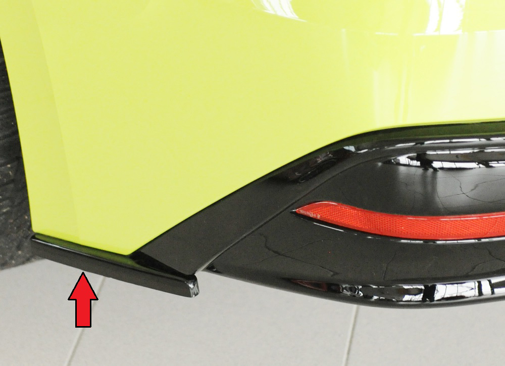Achterzijdiffusers Skoda Enyaq iV (NY): 10.20-01.2025 glans zwart